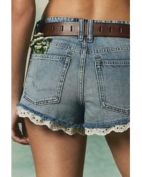 Free People - Cali Lace Shorties - Lyst