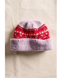 Free People - Coming Home Fairisle Beanie - Lyst