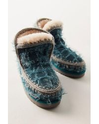 Mou - Wooly Glacier Boots - Lyst