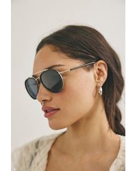Free People - Tatum Polarized Aviator Sunglasses - Lyst