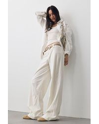 Free People - Time Flies Low-Rise Clean Solid Trousers - Lyst