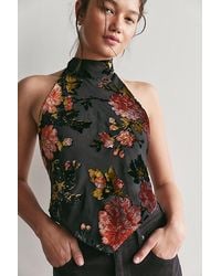 Anna Sui - Burnout Halter Top - Lyst