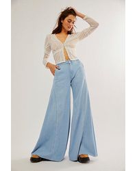 Free People - We The Free Chase The Sun Extreme Wide-leg Jeans - Lyst