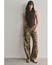 Free People - Fable Printed Twisted Jeans - Lyst