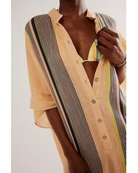 Free People - Vacation Mode Kaftan Jacket At In Natural - Lyst