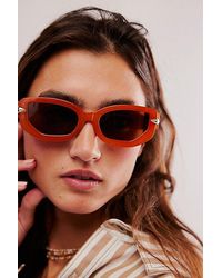 Free People - Lucia Recycled Oval Sunnies - Lyst