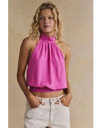 free-est - Sandshell Linen Rosie Top By - Lyst