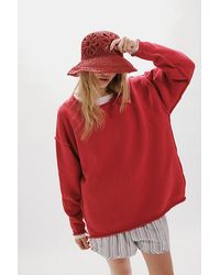 Free People - Cut-Out Daisy Crochet Straw Bucket Hat - Lyst