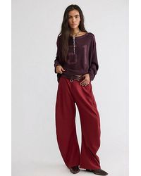 Free People - Spotlight Menswear Barrel Trousers - Lyst