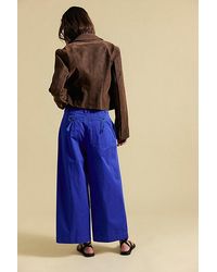 Free People - Silverlake Wide-Leg Chino Trousers - Lyst