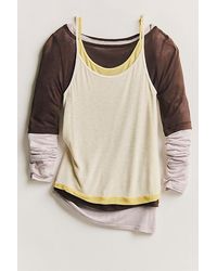 Intimately By Free People - Stackable Sheer Twofer Tank Top By - Lyst