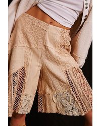 Free People - Tess Patched Shorts - Lyst