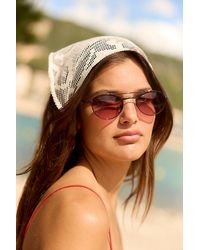 Free People - Bradley Round Aviator Sunglasses - Lyst