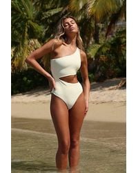 Beach Riot - Celine Ribbed One-Piece Swimsuit - Lyst