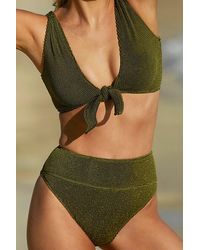 Beach Riot - Ritzy Highway Bikini Bottoms At Free People In Olive Twist, Size: Small - Lyst
