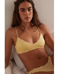 Intimately By Free People - Charlie Lace Microfiber V-Neck Bralette By - Lyst
