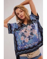 Free People - Washed In Flowers Top - Lyst