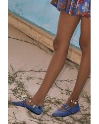 Free People - Gemini Ballet Flats At In Cobalt, Size: Us 8 - Lyst