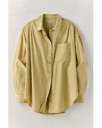 Free People - Lexi Poplin Button Down Shirt - Lyst