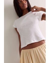 Intimately By Free People - Keeping It Light Ribbed Baby Tee By - Lyst