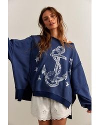 Free People - Graphic Camden Pullover - Lyst