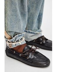 Jeffrey Campbell - Yachting Day Suede Boat Shoes - Lyst