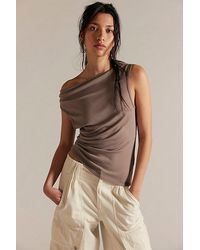 Free People - Lola Asymmetrical Hem Tank Top - Lyst