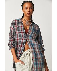 CP Shades - Mixed Plaid Double Cloth Top - Lyst