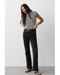 Free People - Double Knot High-Rise Straight Bootcut Jeans - Lyst
