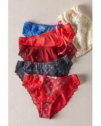 Intimately By Free People - Oh My Darling Cotton Bikini Undies 5-Pack By - Lyst