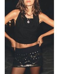 Free People - Cupro Cowl Neck Halter Top - Lyst