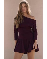 free-est - Junie Drop-Waist Mini Dress By - Lyst