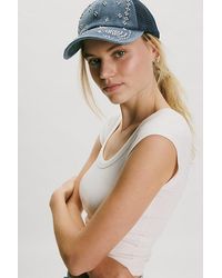 Free People - So Billie Studdded Washed Baseball Cap - Lyst