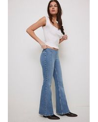 Free People - We The Free Keira Pull-On Flare Jeans - Lyst