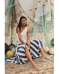 free-est - Lowen Striped Midi Skirt By - Lyst