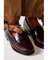 G.H. Bass & Co. - G. H. Bass Whitney Loafer At Free People In Wine, Size: Us 8 - Lyst