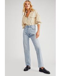 Agolde - Pinch Waist 90s Jean At Free People In Soundwave, Size: 32 - Lyst