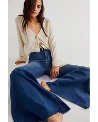 Free People - Just Float On Flare Jeans At Free People In Jericho Blue, Size: 25 - Lyst