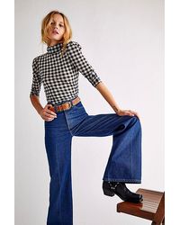 Wrangler Wanderer High Rise Flare Jeans - Blue