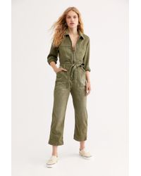 Free People Charlie Coveralls - Green