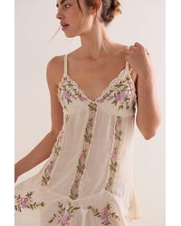 Intimately By Free People - Camila Coast Embroidered Mini Slip Dress By - Lyst