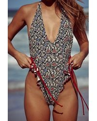 free-est - Lyra Printed One-Piece Swimsuit - Lyst