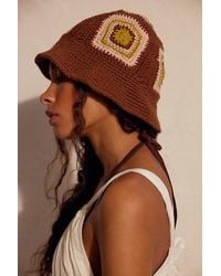 Free People - Sofie Crochet Bucket Hat - Lyst
