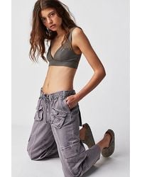 Free People - Tahiti Cargo Trousers At In Ashblown, Size: Xs - Lyst