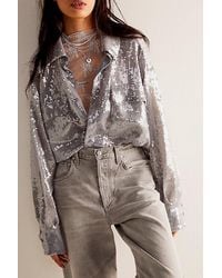 Free People - Disco Margarita Button Down - Lyst