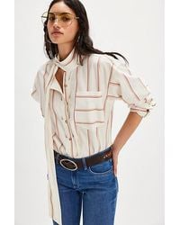 Free People - Tied With A Bow Shirt - Lyst