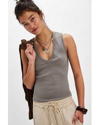Free People - Neria V-Neck Tank Top - Lyst