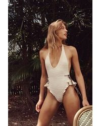 free-est - Lyra Solid One-Piece Swimsuit - Lyst