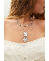 Free People - Oversized Coin Necklace - Lyst