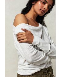 Free People - Kimmi Long Sleeve At In Optic White, Size: Xs - Lyst